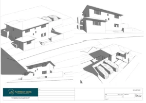 Architect Drawings and Planning Permission for a 3 Bedroom New Build House