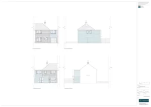 Architect Drawings and Planning Permission for aDouble Storey Wrap Around Extension