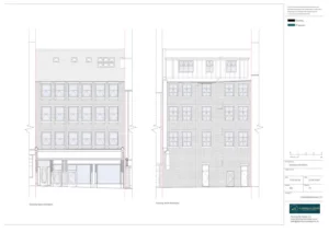 Architect Drawings and Planning Permission for a Change of Use from Hot Food Takeaway to Cafe Restaurant