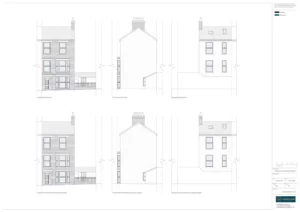 Architect Drawings and Planning Permission for a Change of Use from Office to Residential