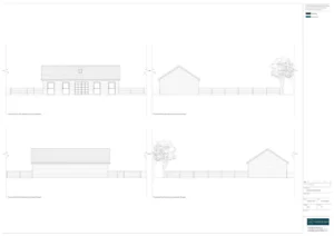 Architect Drawings and Planning Permission for a Change of Use to Doggy Day Care Centre