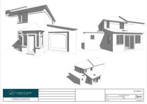 Architect Drawings and Planning Permission for a Single Storey Wrap Around Extension