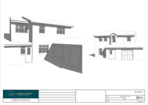 Architect Drawings and Planning Permission for a Double Storey Side Extension