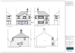 Architect Drawings and Planning Permission for a Conversion to Flats