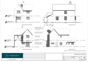 Architect Drawings and Planning Permission for a Single Storey Side and Rear Extension
