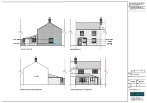 Architect Drawings and Planning Permission for a Garage Conversion