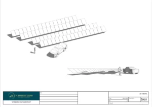 Architect Drawings and Planning Permission for Ground Mounted Solar Panels