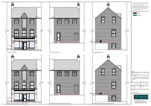 Architect Drawings and Planning Permission for a Change of Use from Class E to Nail Salon