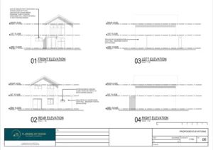 Architect Drawings and Planning Permission for a Garage Conversion