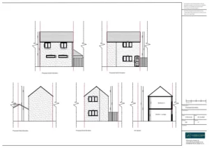 Architect Drawings and Planning Permission for a 1 Bedroom New Build House