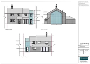 Architect Drawings and Planning Permission for a Double Storey Extension