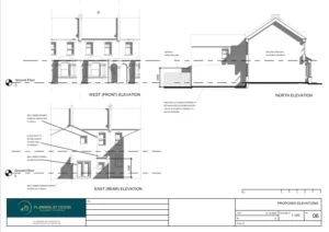 Architect Drawings, Planning Permission, Building Regulations Drawings and Structural Calculations for a Storey Extension