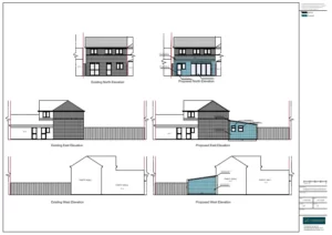 Architect Drawings and Planning Permission for a Single Storey Extension