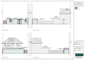 Architect Drawings and Planning Permission for Garage Conversion to Home Office