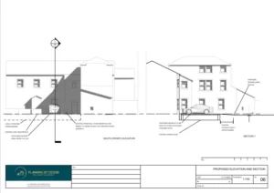Architect Drawings and Planning Permission for a Dropped Kerb