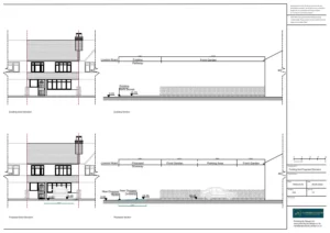Architect Drawings and Planning Permission for a Dropped Kerb