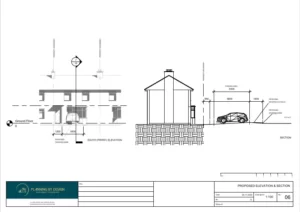 Architect Drawings and Planning Permission for a Dropped Kerb