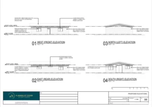 Architect drawings and planning permission for a 2 Bedroom New Build House