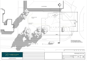 Architect Drawings and Planning Permission for a Car Park