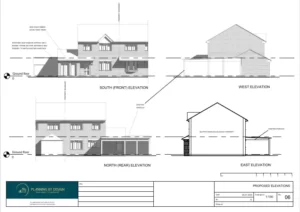 Planning permission and architect drawings for a Garage Conversion, Internal Alterations & Pergola