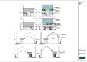 Architect Drawings and Planning Permission for a First-Floor Extension to Bungalow