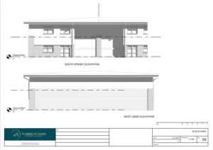 Architect Drawings and Planning Permission for a Change of Use to Industrial Chroming Service Centre