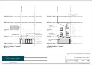 Architect Drawings and Planning Permission for an Outbuilding