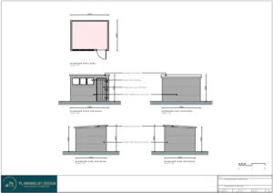 Architect Drawings and Planning Permission for a Garden Shed