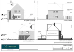 Architect Drawings and Planning Permission for a 4 Bedroom New Build House