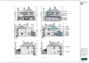 Archtiect Drawings and Planning Permission for Single Storey Extension Double Storey Extension,Garage Conversion and Replacement Windows
