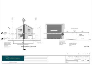 Architect Drawings and Lawful Development Certificate for a Dropped Kerb