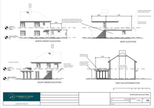 Architect Drawings and Planning Permission for a Single Storey Extension