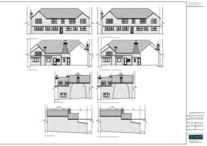 Architect Drawings and Planning Permission for Change of Use from Restaurant to Dwelling House