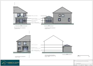 Architect Drawings and Planning Permission for a Single Storey Rear Extension
