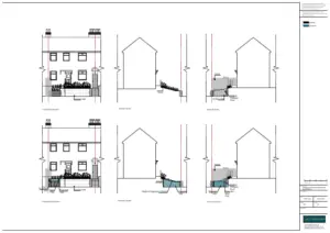 Architect Drawings and Planning Permission for Alterations to a Garden Wall