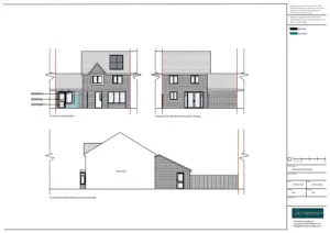 Architect Drawings and Planning Permission for a Garage Conversion into Living Accomodation
