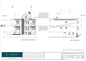 Architect Drawings and Planning Permission for Replacement Windows in a Conservation Area