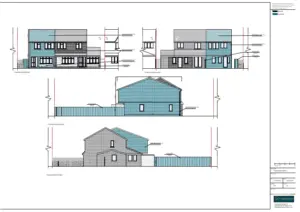 Architect Drawings and Planning Permission for a 3 Bedroom New Build House