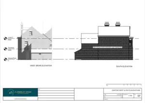 Architect Drawings and Planning Permission for a Change of Use from Holiday Let to Residential Dwelling