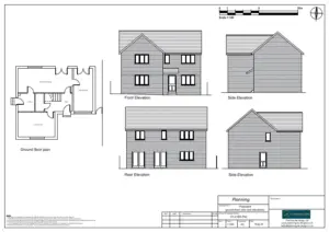 Architect Drawings and Lawful Development Certificate for a Garage Conversion To Incidental Living Space