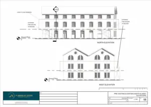Architect Drawings and Retrospective Listed Building Consent for Internal Alterations to a Listed Building