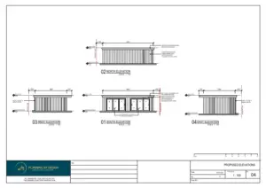 Architect Drawings and Planning Permission for a New Garden Outbuilding