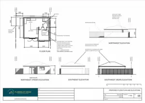 Architect Drawings and Planning Permission for a New Build Annex