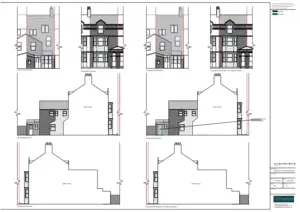 Architect Drawings and Planning Permission for a Change of Use from Office to Residential