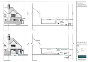 Architect Drawings and Planning Permission for a Dropped Kerb and Vehicle Crossover