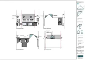 Architect Drawings and Planning Permission for Loft Conversion, Rear Dormer Window and 2 Roof Lights