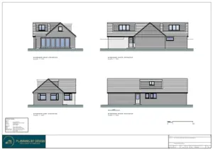 Architect Drawings and Planning Permission for a Double Storey Rear Extension and Two Dormer Windows
