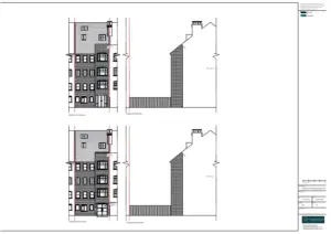 Architect Drawings and Planning Permission for Replacement Crittall Doors Within a Conservation Area