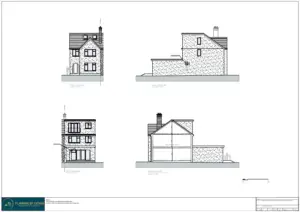 Architect Drawings and Planning Permission for Conversion of Dwelling House into 2 Flats