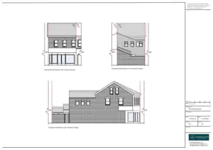 Architect Drawings and Planning Permission for a Change of Use from Commercial Class E1 to Residential Class C3